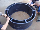 Усиленная Разборная форма 1 метр для бетонных колец высота 30 см